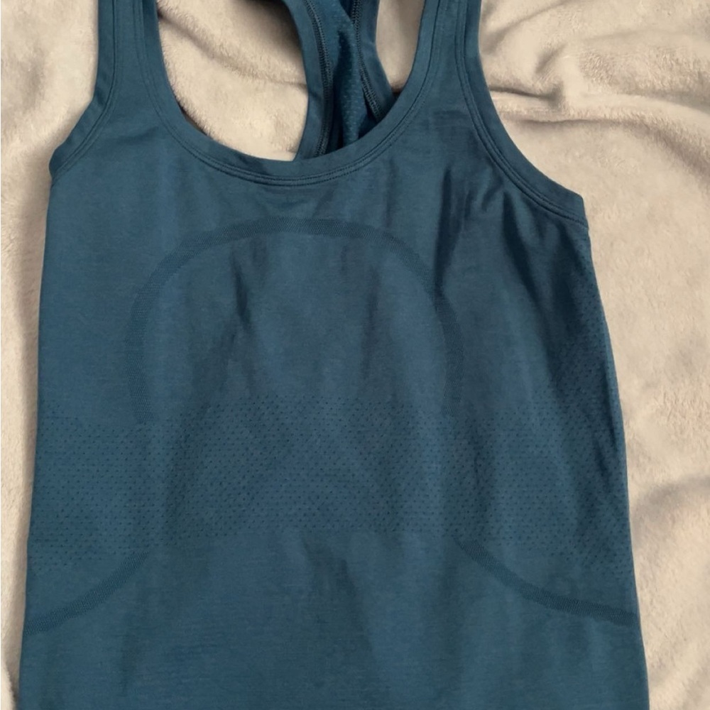 lululemon blue Racerback Tank Top